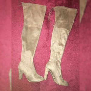 Suede Over the Knee Boots